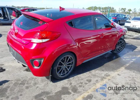 2016 Hyundai Veloster Turbo z USA, uszkodzony, nr VIN KMHTC6AE7GU304104